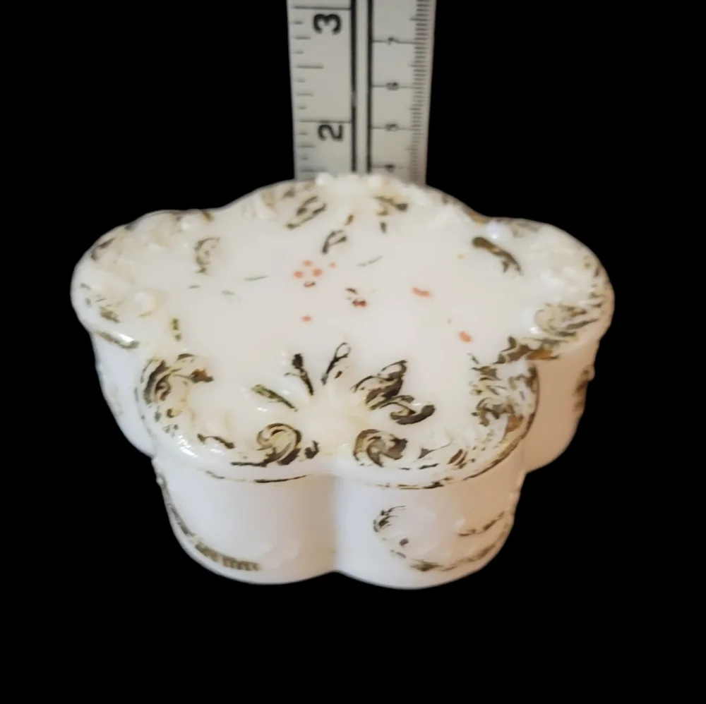 Antique Dithridge Milk Glass Dresser Box 1890s